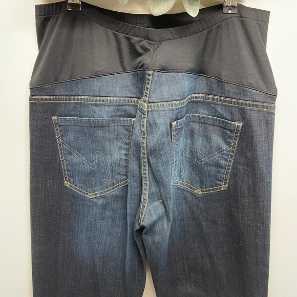Citizens Of Humanity Maternity Jeans Ava Straight Leg Belly Panel Faith 32 - Picture 6 of 16
